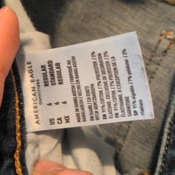 American Eagle "Next Level Stretch" Skinny High Rise Jeans in EUC Size 6 - Picture 5 of 5
